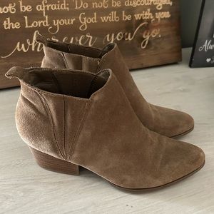 Suede booties